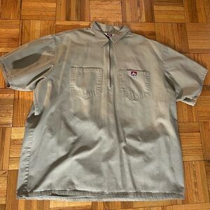 Ben Davis Tan Zip-Up Shirt